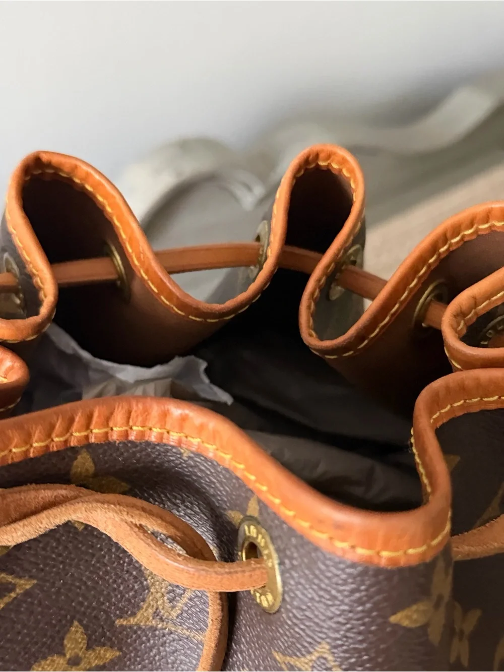Louis Vuitton Petite Noe Vintage  Monogram Drawstring Bucket Bag